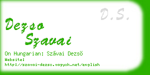 dezso szavai business card